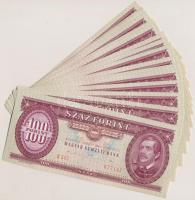 1989. 100Ft (19x) sorszámkövetők T:I