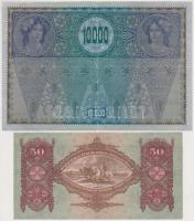 1902. 1000K mindkét oldal német, "Deutschösterreich" felülnyomással, hátlap rajz + 1914. 2...