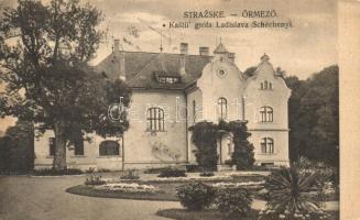 Őrmező, Strázske; gróf Széchenyi László kastélya / castle (EK)