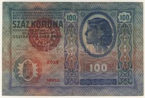 1904. 10K T:IV, 1912. 100K T:II, 1915. 10K T:II piros "Magyarország" körbélyegzővel