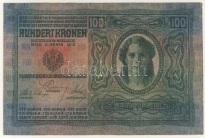 1904. 10K T:IV, 1912. 100K T:II, 1915. 10K T:II piros "Magyarország" körbélyegzővel