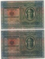 Kis hagyaték korona tétel 1912-1923. 15klf bankjegy, benne felülbélyegzések (osztrák, román) jobbakk...