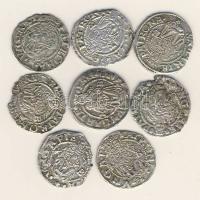 Kis denár tétel I.Ferdinánd és Miksa idejéből 1536,1541,1542,1553,1555,l561,1577 összesen 7db T:2,3