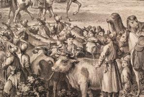 1769 Qianlong kínai császár győzelmeit megörökítő metszet-sorozat egy darabja. A nyugati régiók megh...