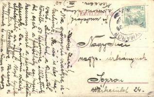 Dömös, Duna utca a Roheim-féle irodával és a Széchenyi-féle üzlettel, a hátoldalon '62. számú P...