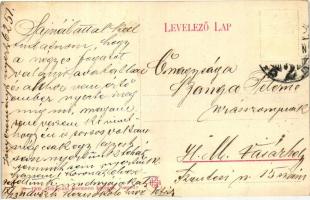 Szeged, Csillagbörtön, udvar és fegyőrök, kiadja Grünwald Hermann (EK)