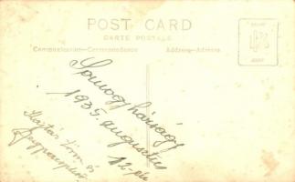 1935 Somogyhárságy, Hangya szövetkezet, csendőrök, photo