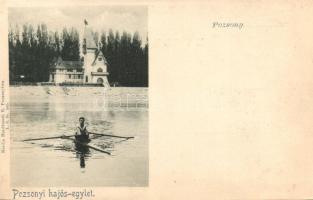 Pozsony, Hajósegylet; kiadja Hadtmuth E. / rowing club