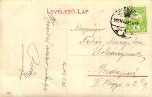 Érsekújvár, Nové Zámky; Királyi járásbíróság, II. Rákóczi Ferenc emléktáblájával, Steiner Miksa üzle...