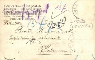 Lőcse, Levoca; Kalix Sándor kereskedése / shop