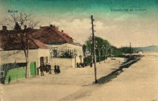 Karva, Kravany nad Dunajom; utcarészlet az üzlettel / street detail with shop (EK)