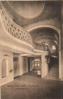 Nagybánya, Baia Mare; István király szálló lépcsőháza, kiadja Kovács Gyula / interior of the Hotel 'István király', staircase (EB)