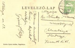 Nagybánya, Baia Mare; István király szálló lépcsőháza, kiadja Kovács Gyula / interior of the Hotel &...