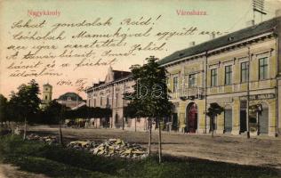 Nagykároly, Carei; Városháza, kiadja Csókás László / Town hall (EK)