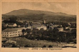 Petrozsény, Petrosani; látkép a Páring hegycsúccsal, kiadja Hammer Abraham / general view with the Páring mountain peak