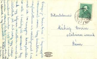 Kalocsa, Iskolanővérek intézetének oldalhomlokzata, képeslapfüzetből (EK)