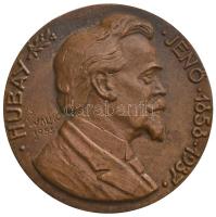 Solymári Valkó László (1909-1984) 1955. "Hubay Jenő 1858-1937" egyoldalas Br érem (90mm) T:2 Hungary 1955. "Jenő Hubay" one-sided Br medallion. Sign.: László Solymári Valkó (90mm) C:XF