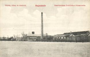 Hajmáskér, Gépház, villany és vízművek / machine house, electric- and waterworks