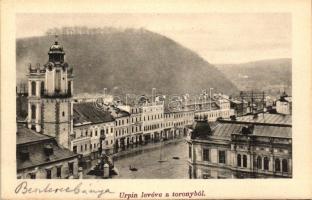 Besztercebánya, Banská Bystrica; Urpin (hegy) levéve a toronyból, kiadja Walther Adolf / Mt. Urpin taken from the tower