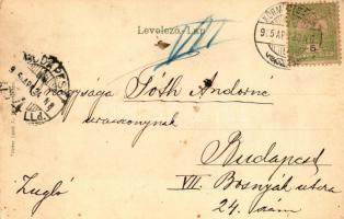 Körmöcbánya, Kremnica; Felső utca, Tandlich Jakab és Kontsek Károly üzletei, kiadja Ritter Lipót / s...