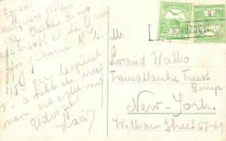 Körmöcbánya, Kremnica; Főtér, Szentháromság szobor, kiadja Ritter Sándor / Main square, Trinity stat...