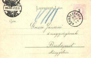 1899 Körmöcbánya, Kremnica; a Nándor altárna IV. sz. akna / 'Nándor' mine, 4th pit (EK)