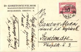 Budakeszi, Dr. Gosztonyi Vilmos magángyógyintézete, Erdő utca 8