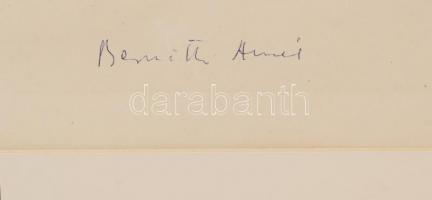 Bernáth Aurél (1895 - 1982): Tél. Színes litográfia, papír, jelzett (tollal), keretben,  41×54 cm