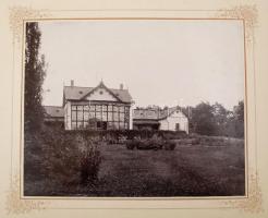 cca 1900 Divald Károly (1830-1897) Műintézetéből jelzett Fotóalbum: Hellebronth család kastélya és a...