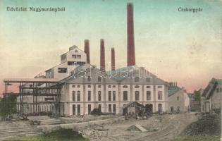 Nagysurány, Surany; Cukorgyár / sugar factory