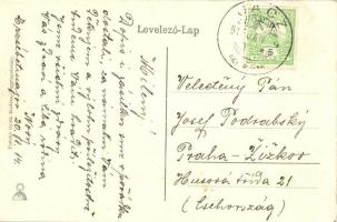 Nagytapolcsány, Topolcany; Főtér, Római Katolikus templom, kiadja Platzkó Gyula / Main square, Catho...