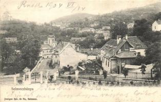 Selmecbánya, Banská Stiavnica; látkép, kiadja Joerges özv. és fia / general view