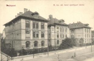 Budapest XIV. M. kir. áll. felső építőipari iskola, Thököly út 74. kiadja Kunststädter Vilmos 670.