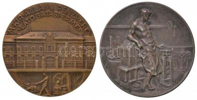 ~1925. "Magyar Királyi Állami Pénzverő Látogatási Érme" Br emlékérem (35,5mm) + "A Kö...