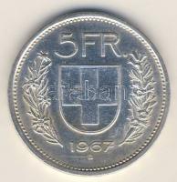 Svájc 1967B 5Fr Ag T:2