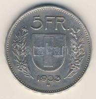 Svájc 1933B 5Fr Ag T:2/3 ph