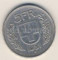 Svájc 1931B 5Fr Ag T:3 ph