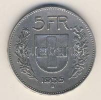 Svájc 1935B 5Fr Ag T:3 ph