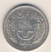 Svájc 1954B 5Fr Ag T:3