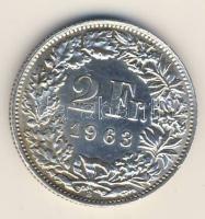 Svájc 1963 2Fr Ag T:2