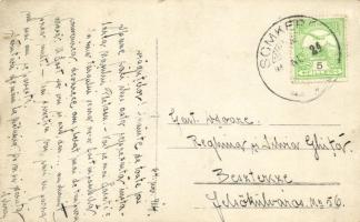 1914 Somkerék, Sintereag; Görög Katolikus papok, gyülekezet csoportképe / Greek Orthodox priests wit...