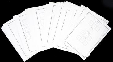 1979-81 Romanian Philatelic Studies, 5 száma angol nyelven, cca 16oldal, 28x22cm+ 48 előnyomott lap,...