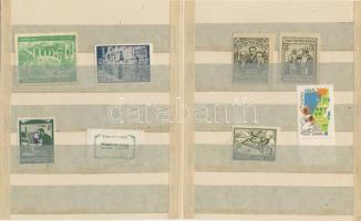 8 db Judaika propaganda bélyeg/levélzáró, főleg régiek