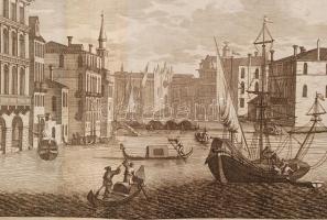 cca 1715-1750 Domenico Lovisa (1690 k.-1750 k.): Palazzo Lin a San Samuele sopra il Canal grande, a ...
