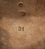 2 db fém kiöntő(alpakka és Berndorf jelzett), m: 9 és 10 cm