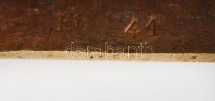 XIX. sz. második fele: Díszes bronz asztali ingaóra, jelzett, számozott szerkezettel. Felet és egész...