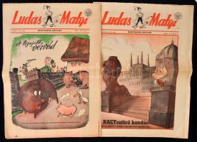 1946 Ludas Matyi, Szatirikus hetilap 5 száma, pp.:8, 42x30cm