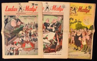 1946 Ludas Matyi, Szatirikus hetilap 5 száma, pp.:8, 42x30cm