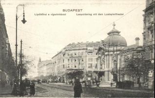 Budapest XIII. Lipót körút, Vígszínház, Elite Mozgó, villamos (EK)