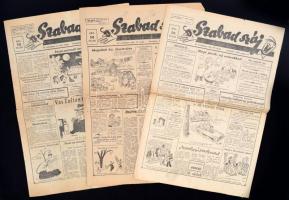 1947 Szabad száj 5 száma, pp.:4, 46x32cm